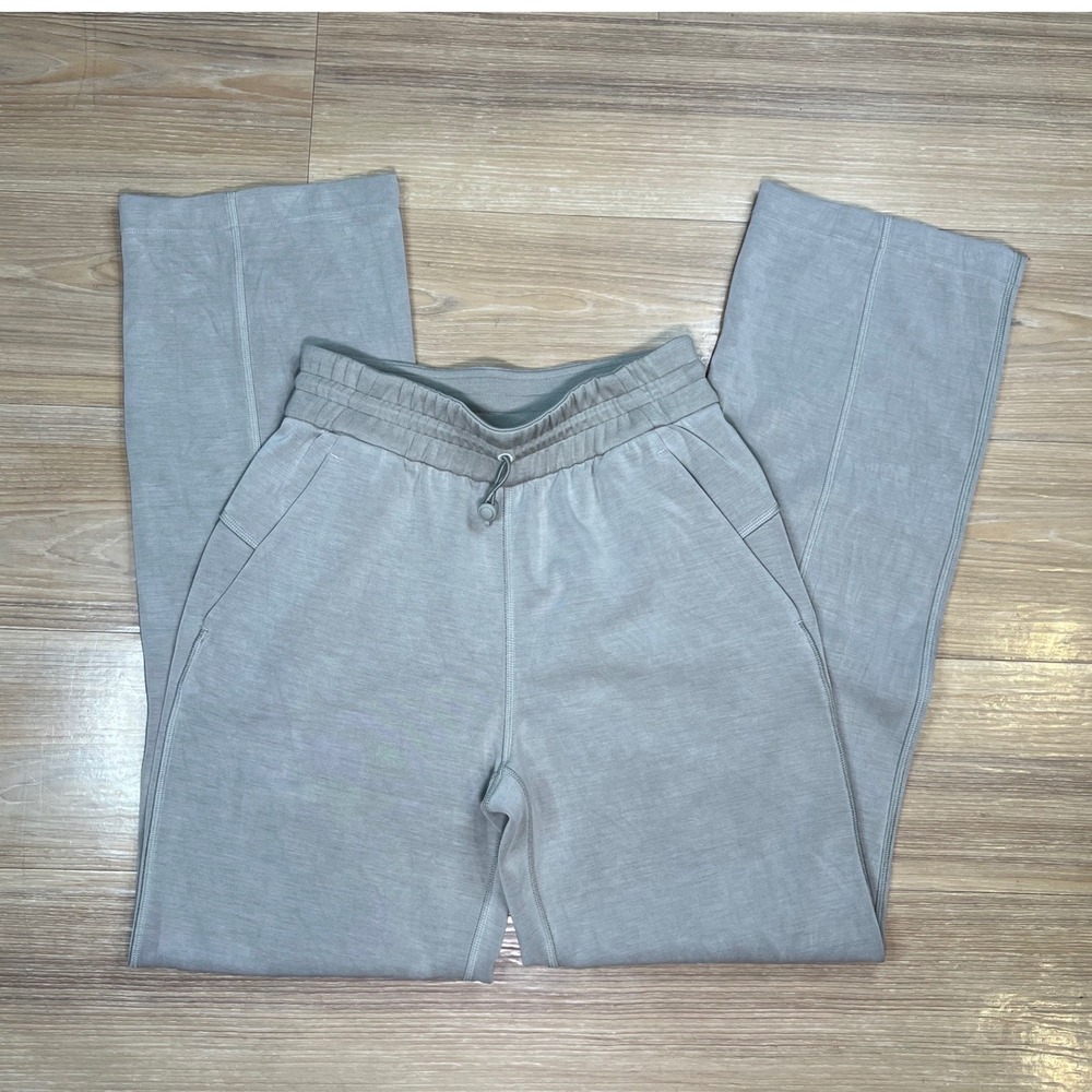 Lululemon Womens Lounge Pants High Rise Straight Leg Grey 0